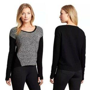 Athleta Brindle Crew Mixed Knit Marled Sweater S